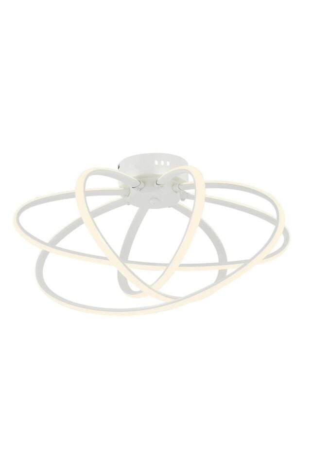 Hoops Modern Avize LED 88W 50cm Metal Beyaz Avonni-AR-4357-4BBY