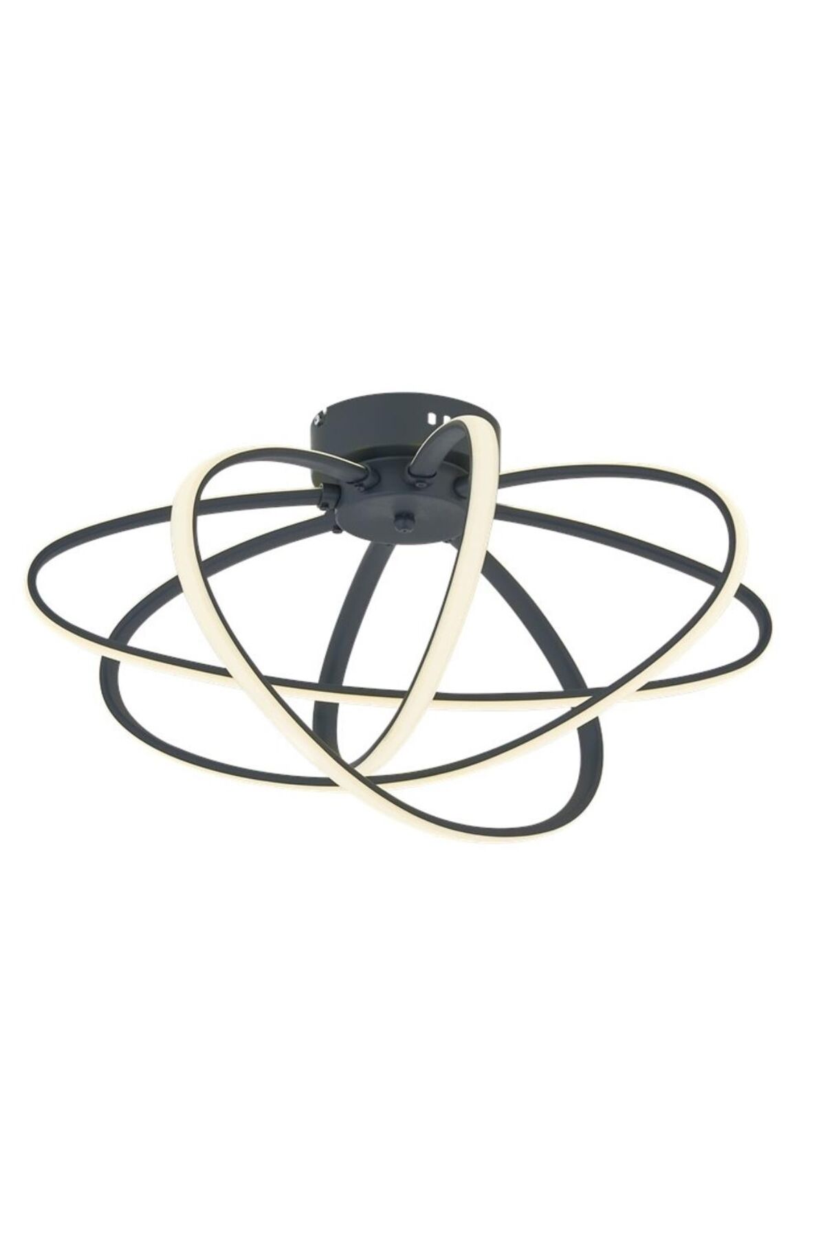 Hoops Modern Avize LED 88W 50cm Metal Gri Avonni-AR-4357-4GR
