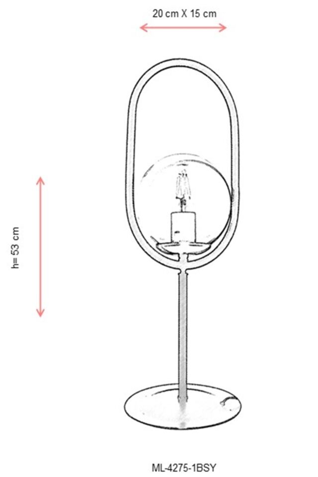 Catch Çalışma Masası Lambası E27 12W 20cm Metal Siyah Dorbien-ML-4275-1BSY