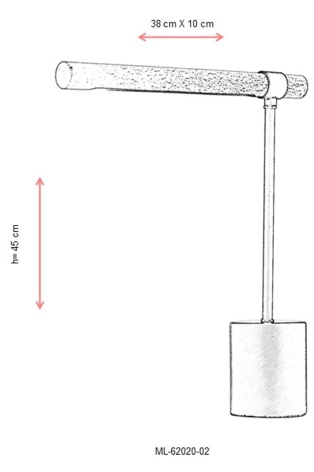 Reader Çalışma Masası Lambası LED 5W 38x10cm Metal Siyah Avonni-ML-62020-02