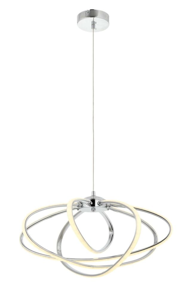Hoops Modern Avize LED 88W 50cm Metal Krom Avonni-AV-4357-4K