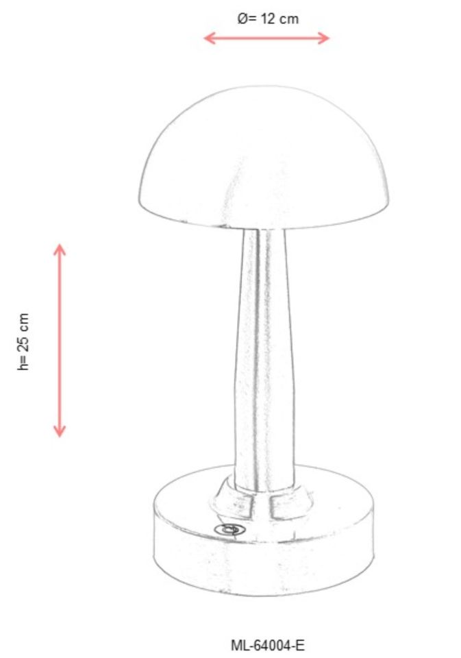 Dark Forest Çalışma Masası Lambası LED 3W 12cm Metal Eskitme Avonni-ML-64004-E