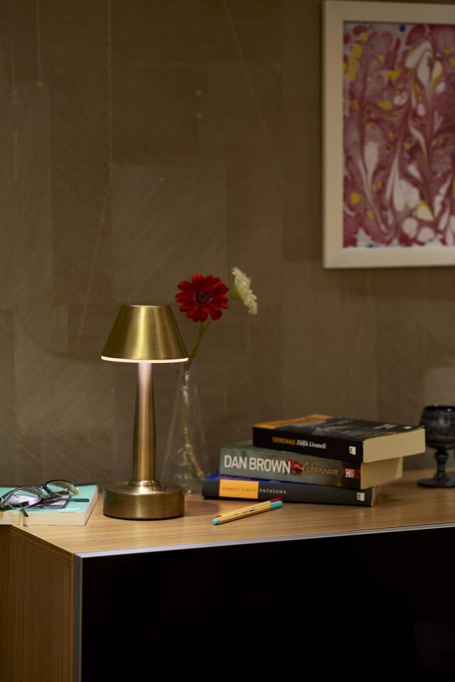 Tracy Çalışma Masası Lambası LED 3W 11cm Metal Eskitme Avonni-ML-64006-E
