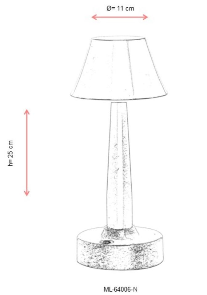 Tracy Çalışma Masası Lambası LED 3W 11cm Metal Nikel Avonni-ML-64006-N