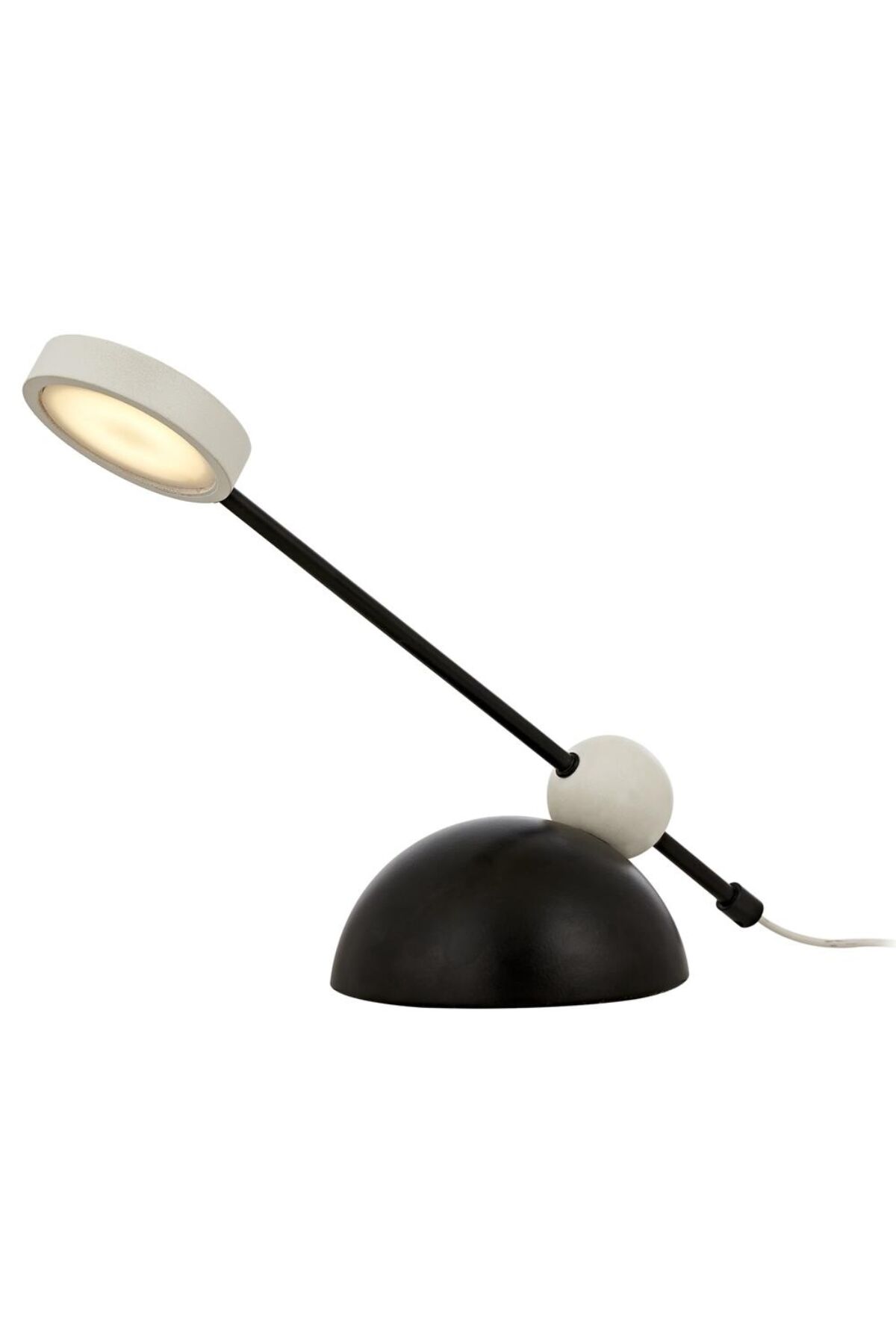 Ant Çalışma Masası Lambası LED 5W 45x15cm Metal Beyaz Avonni-ML-64009-BBY