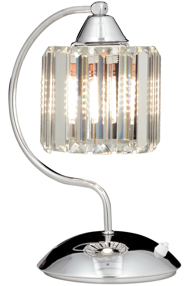 Aralık Çalışma Masası Lambası E27 12W 20x25cm Metal Krom Dorbien-ML-65244-1K