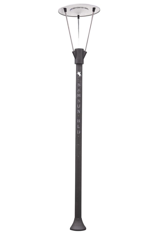 Bahçe Direkleri G12 150W 75cm Çelik Boru Gri/Siyah Dorbien-BDR-68108-SY-LED