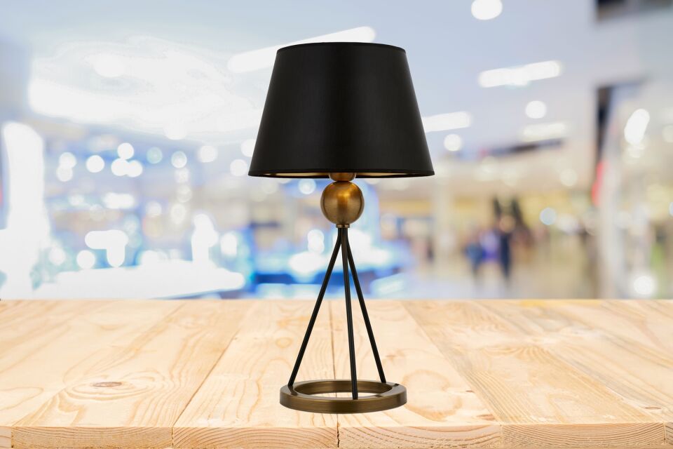 Kalamar Çalışma Masası Lambası E27 12W 32cm Metal Eskitme Avonni-ML-9115-1E