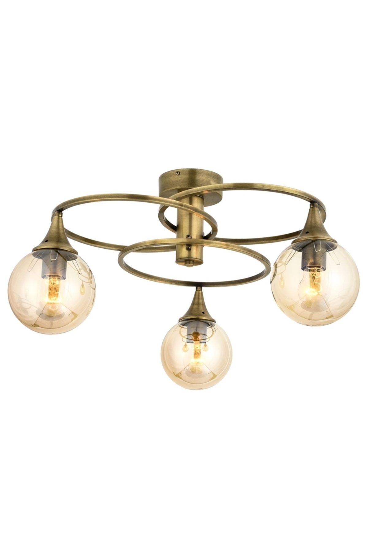 Kayık Modern Avize E27 36W 60cm Metal Eskitme Avonni-AR-1661-3E