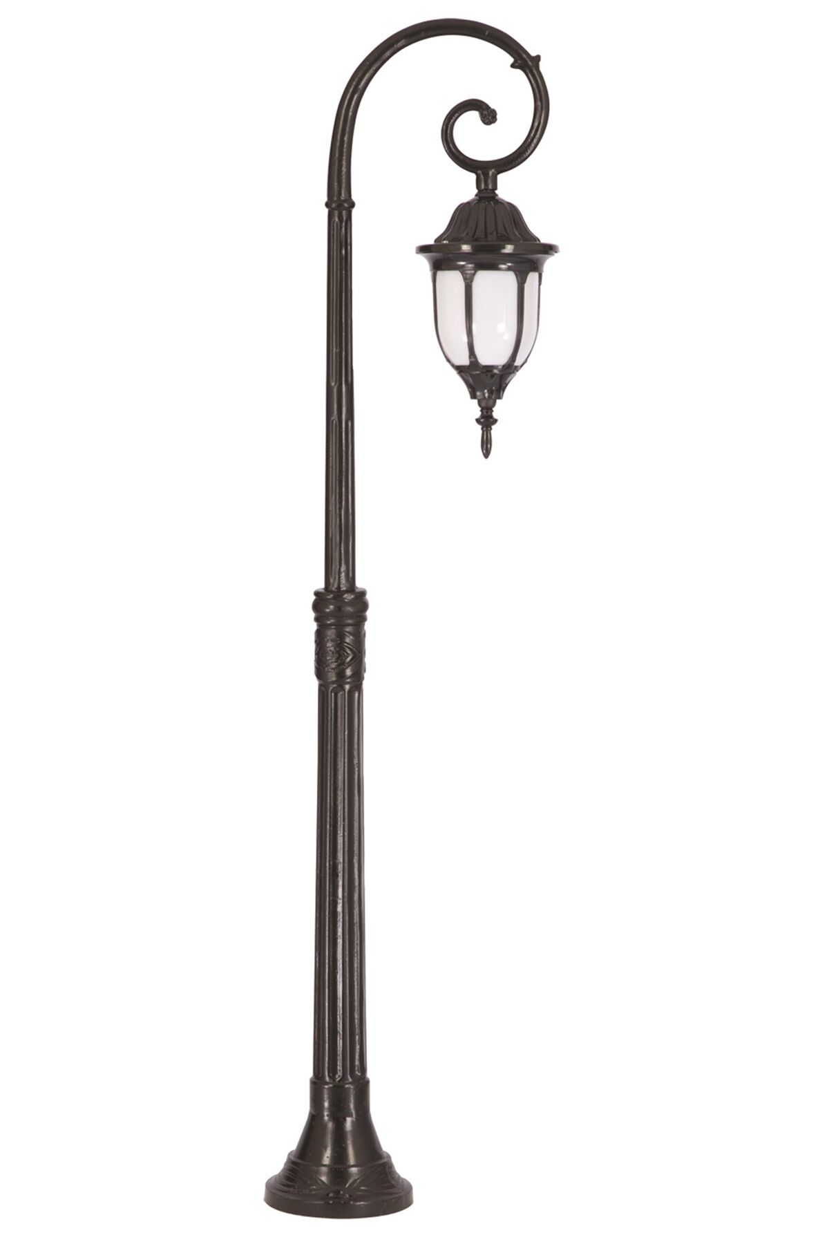 Bahçe Direkleri E27 12W 25x16cm Çelik Boru Siyah Dorbien-BDR-68177-1BSY