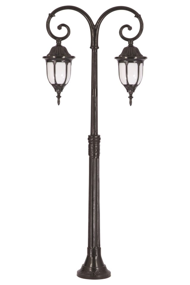 Bahçe Direkleri E27 24W 50cm Çelik Boru Siyah Dorbien-BDR-68177-2BSY-M1