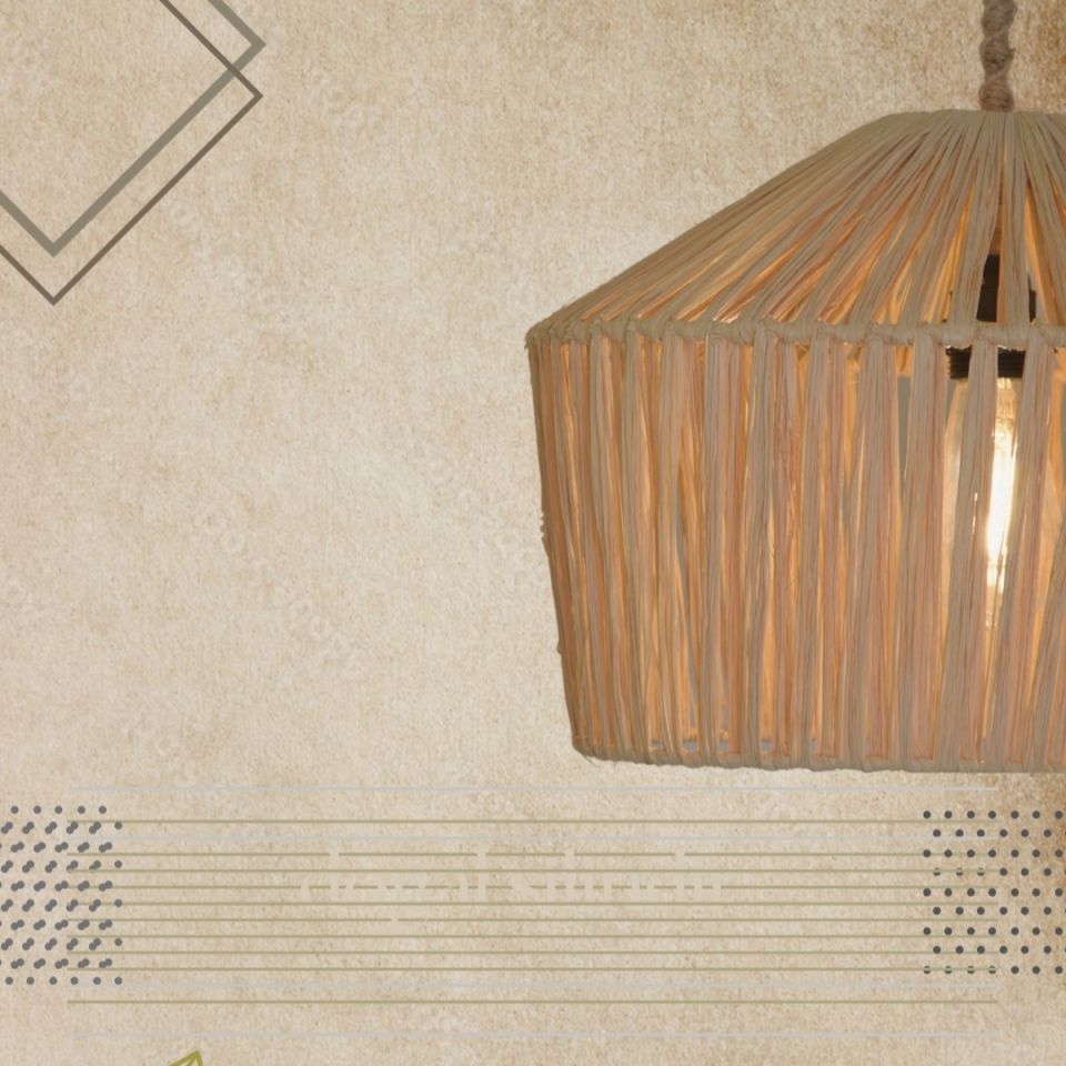 Aysima Modern Avize E27 12W 30cm Metal Doğal Dorbien-AV-12302-15