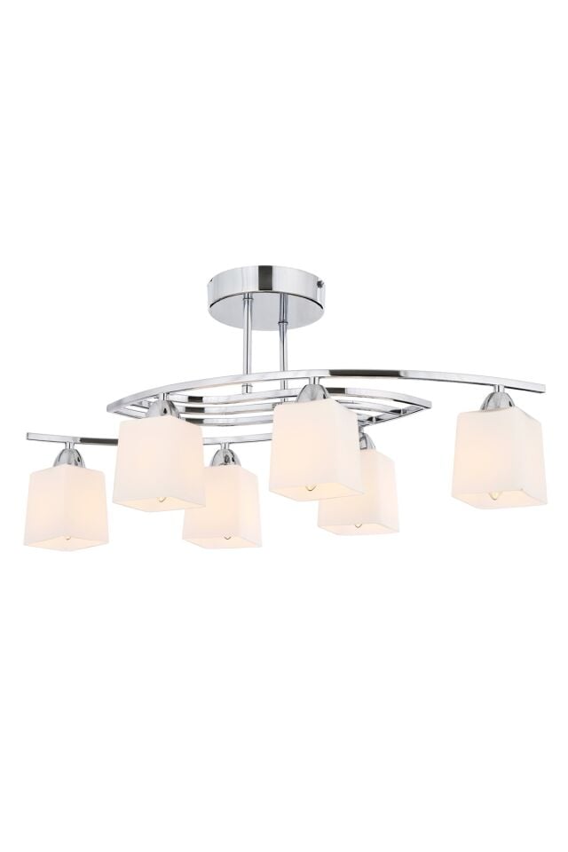 Sena Modern Avize E27 72W 75x30cm Metal Krom Avonni-AV-1374-6K