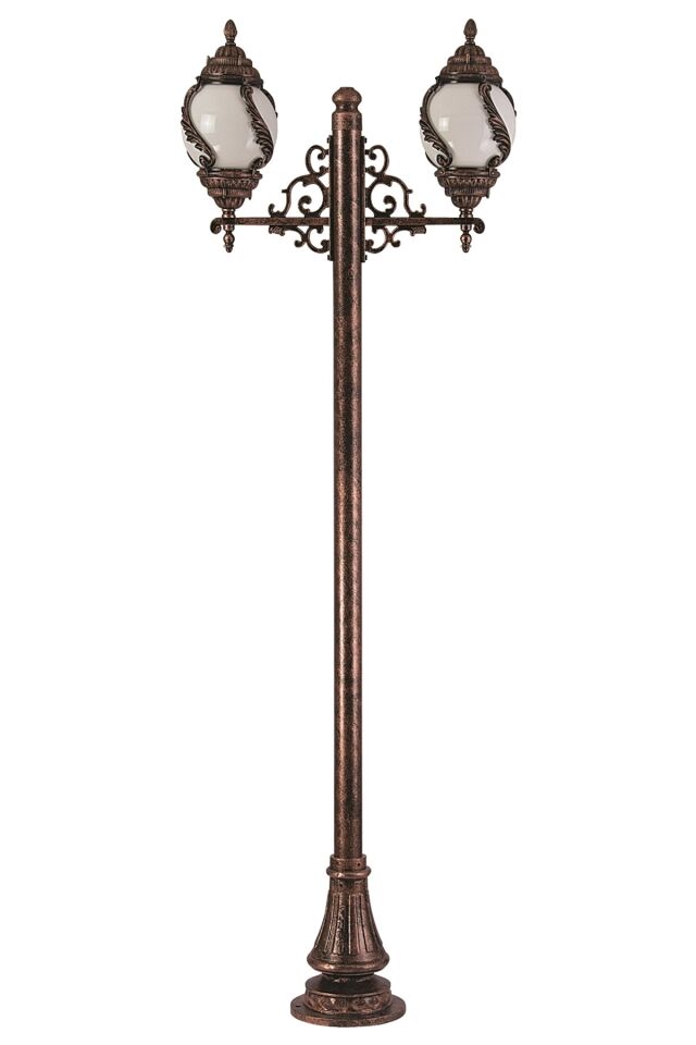 Bahçe Direkleri E27 24W 85x30cm Alüminyum Kahverengi Dorbien-BDR-68182-2BKR-M1