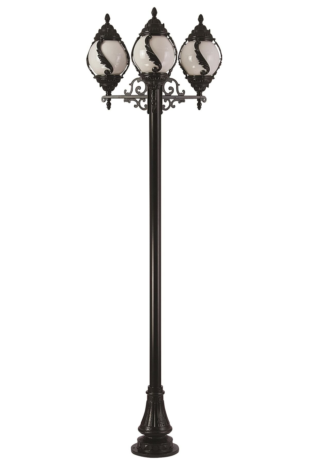 Bahçe Direkleri E27 36W 85x30cm Alüminyum Siyah Dorbien-BDR-68182-3BSY