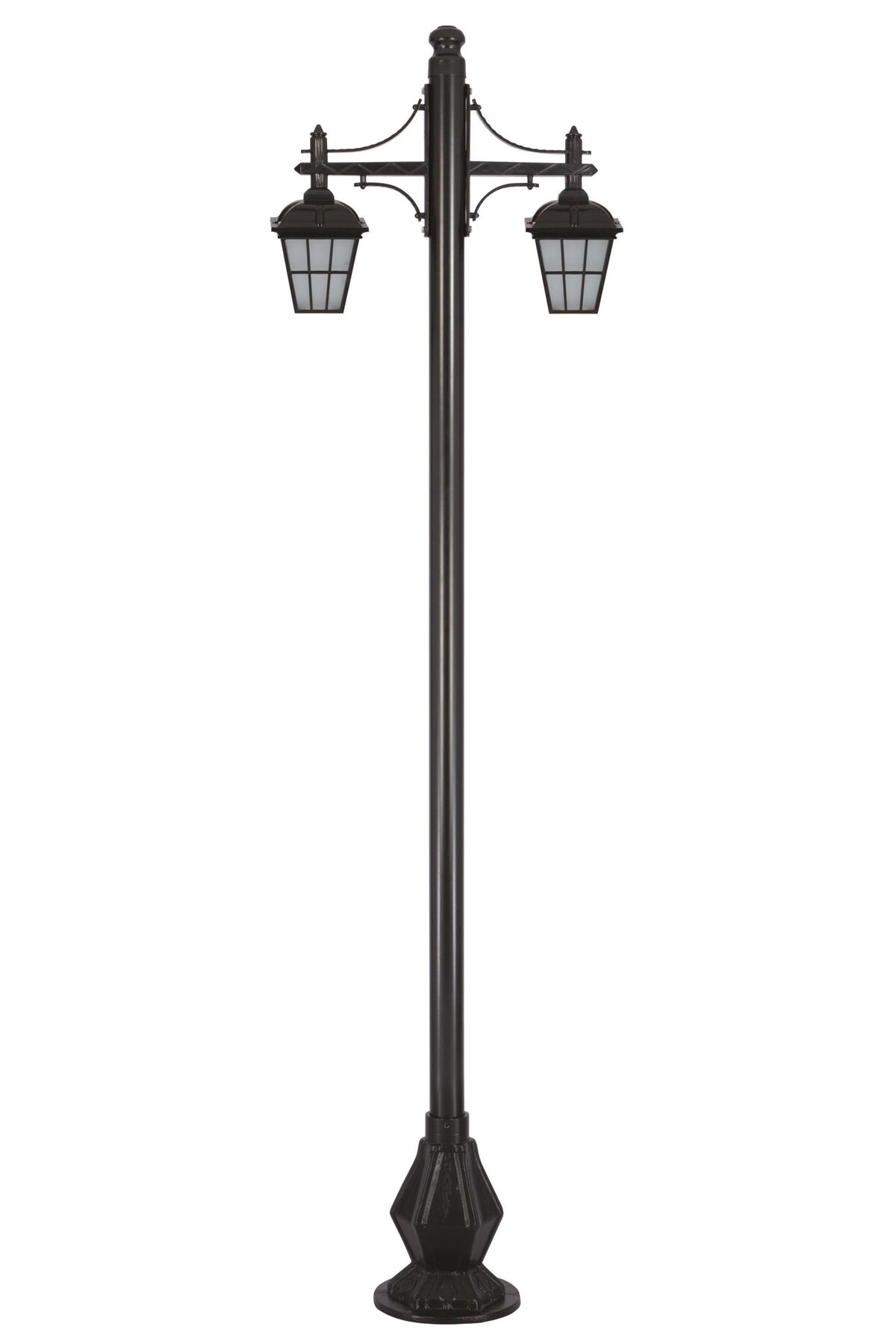 Bahçe Direkleri E27 24W 80x20cm Çelik Boru Siyah Dorbien-BDR-68183-2BSY