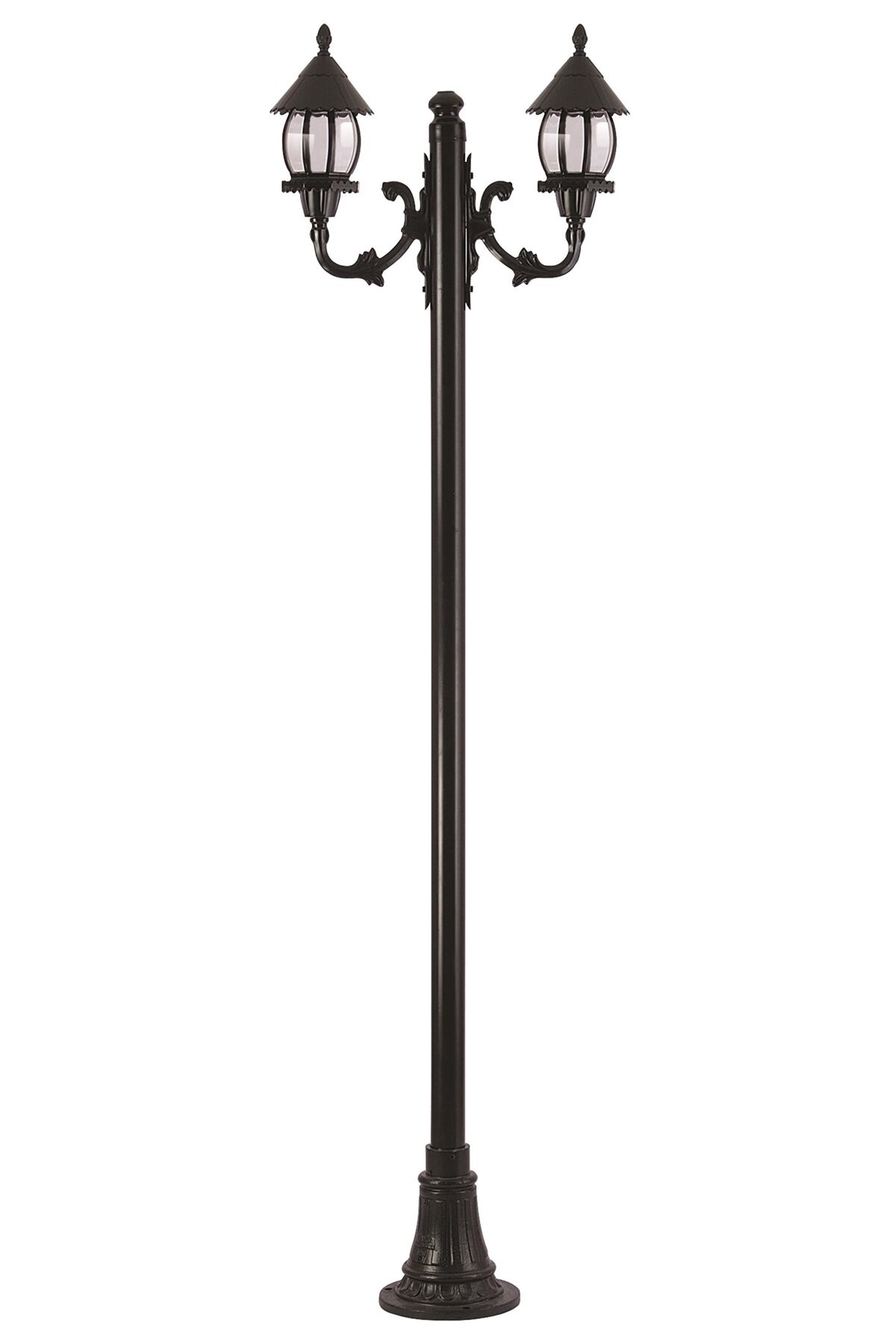 Bahçe Direkleri E27 24W 70x30cm Çelik Boru Siyah Dorbien-BDR-68184-2BSY-M1