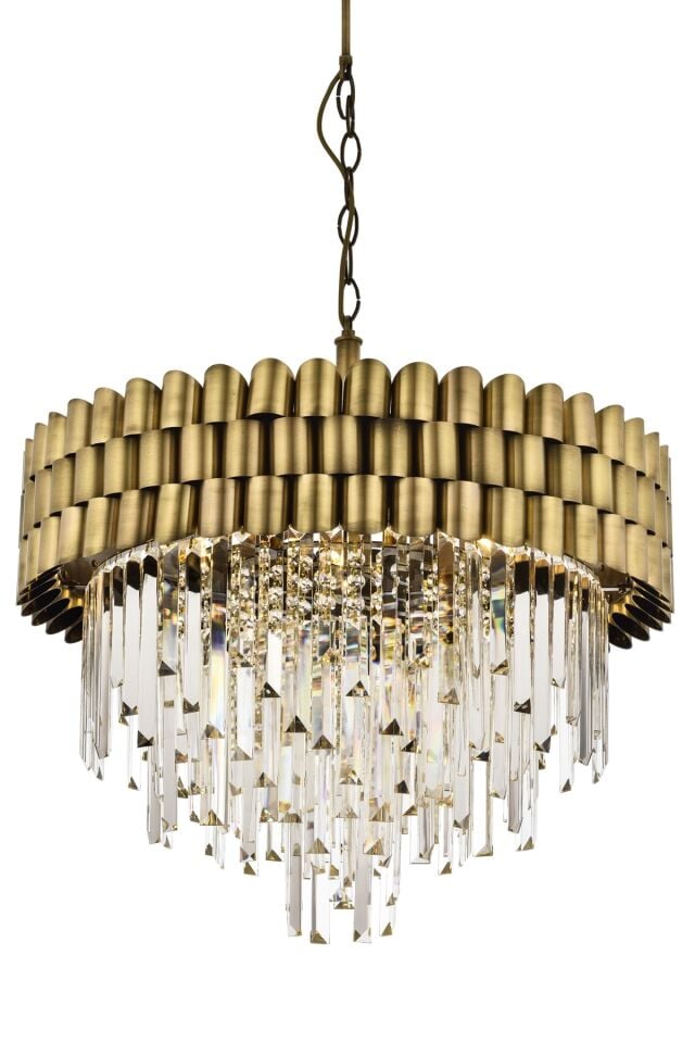 City Klasik Avize E27 72W 60cm Metal Eskitme Avonni-AV-1727-E60