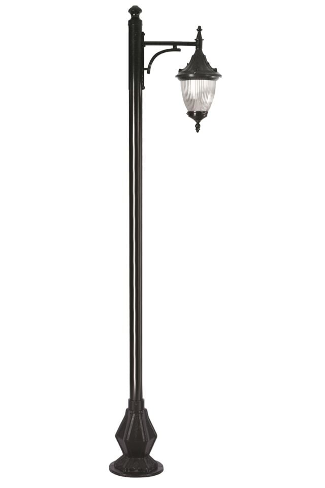 Bahçe Direkleri E27 12W 50x26cm Çelik Boru Siyah Dorbien-BDR-68186-1BSY-M3