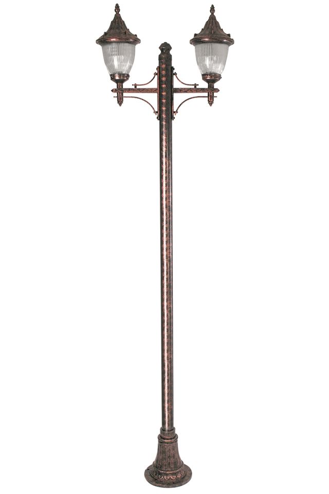 Bahçe Direkleri E27 24W 90x26cm Çelik Boru Kahverengi Dorbien-BDR-68186-2BKR-M3
