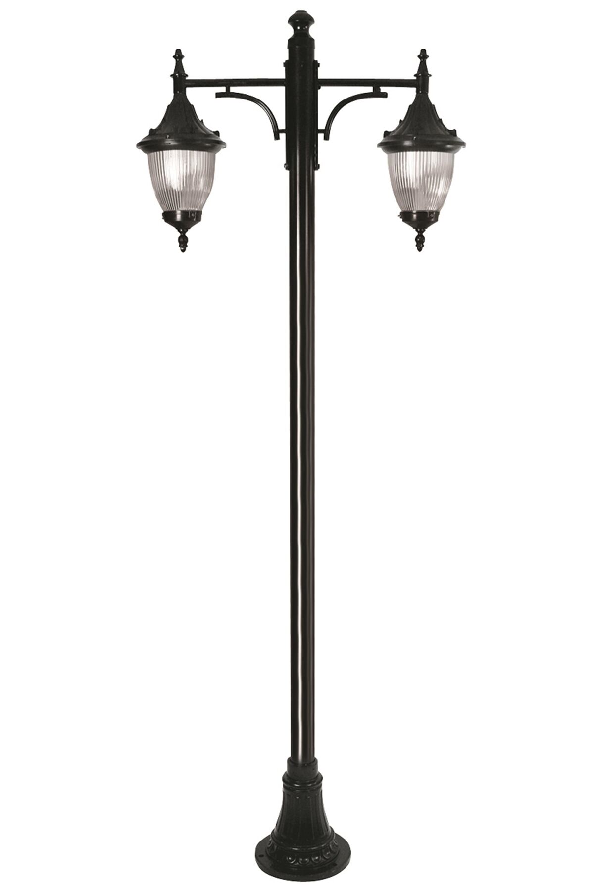 Bahçe Direkleri E27 24W 100x26cm Çelik Boru Siyah Dorbien-BDR-68186-2BSY-M3