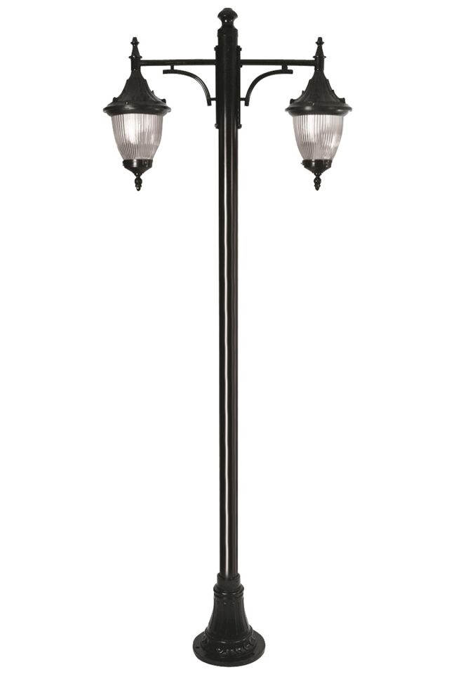 Bahçe Direkleri E27 24W 100x26cm Çelik Boru Siyah Dorbien-BDR-68186-2BSY-M3