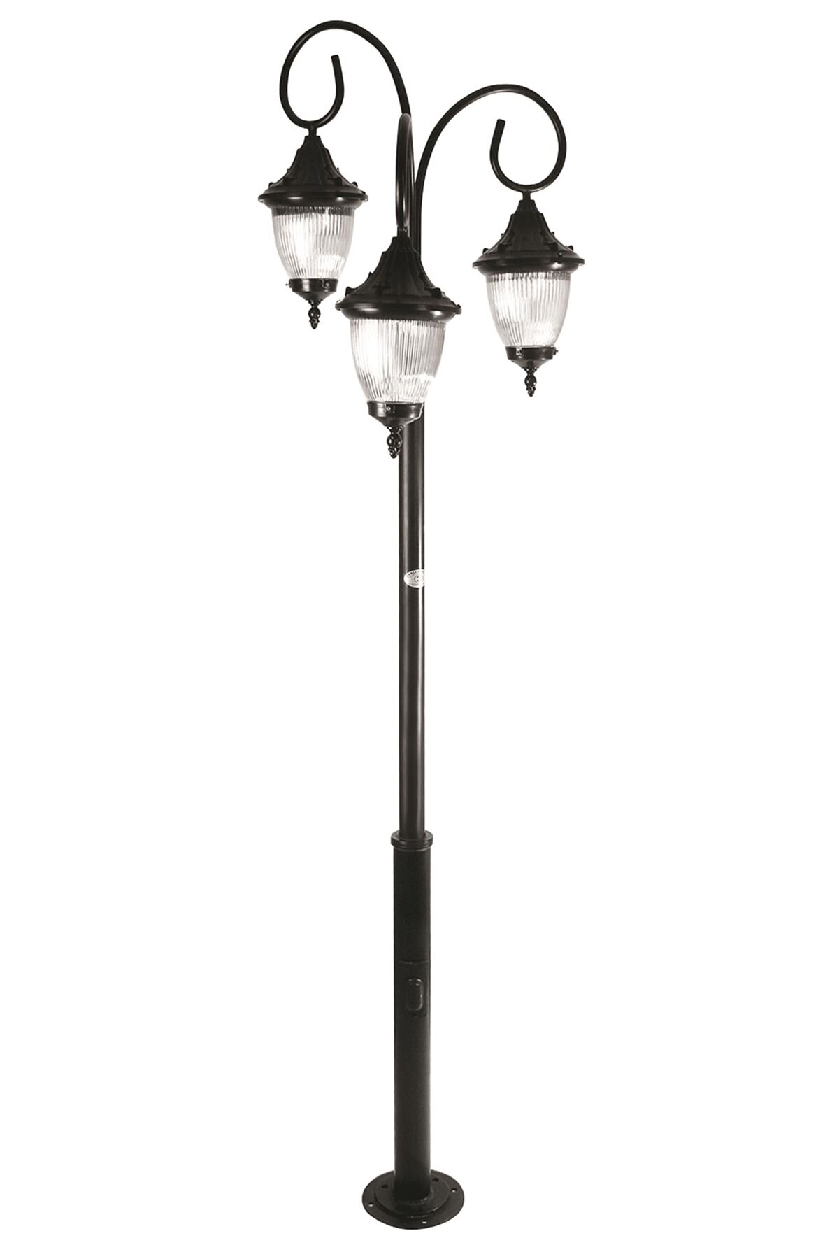 Bahçe Direkleri E27 36W 85cm Çelik Boru Siyah Dorbien-BDR-68186-3BSY-M3