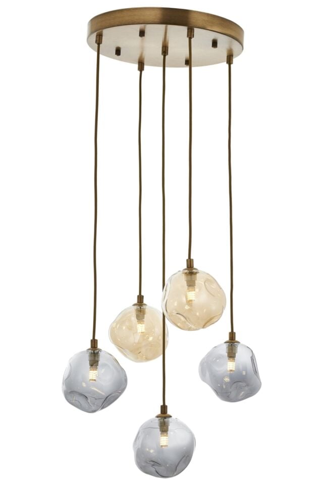 Snow Modern Avize G9 25W 40cm Metal Eskitme Avonni-AV-1776-5ET