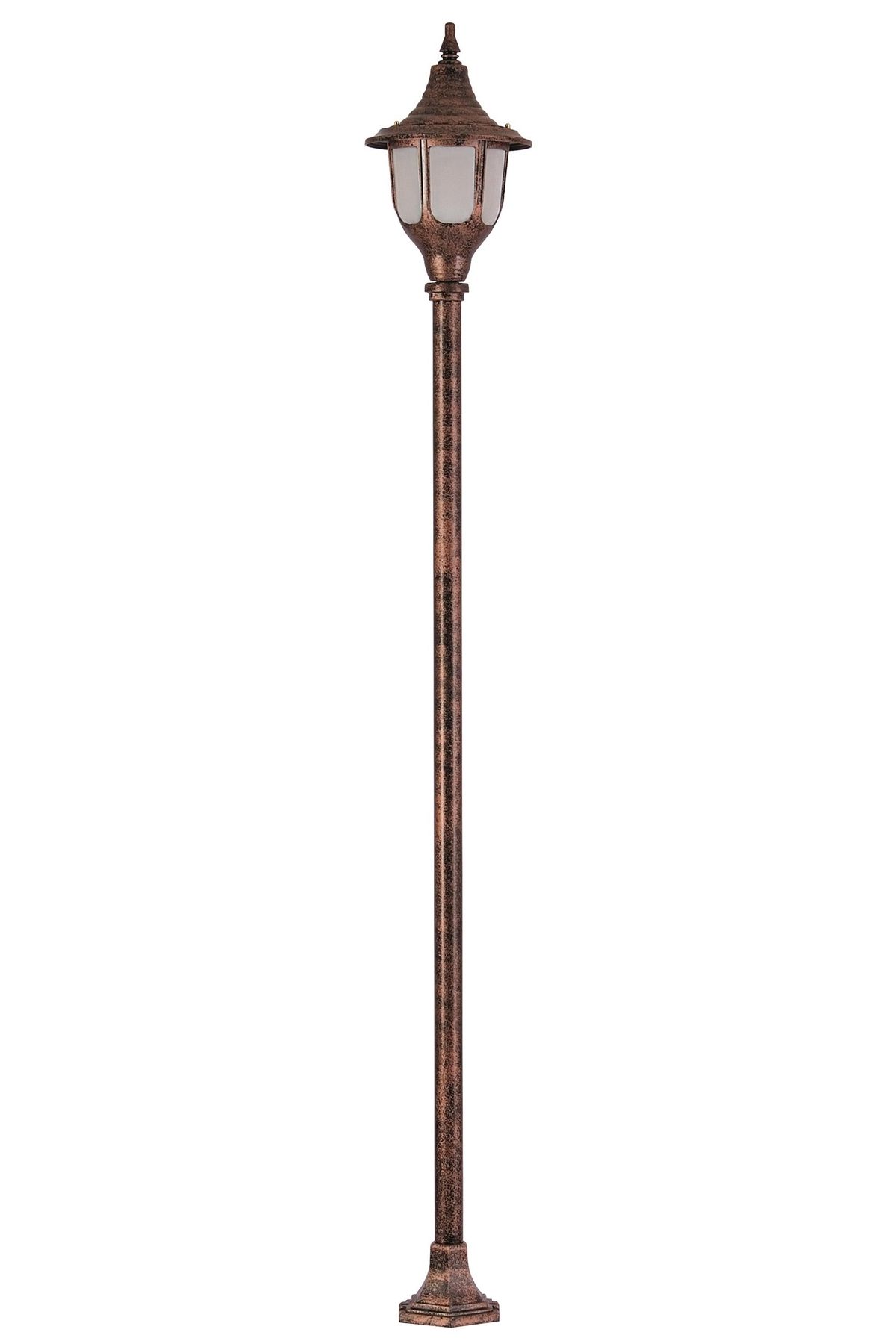 Bahçe Direkleri E27 12W 24cm Çelik Boru Kahverengi Dorbien-BDR-68190-1BKR