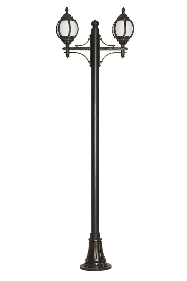 Bahçe Direkleri E27 24W 80x26cm Çelik Boru Siyah Dorbien-BDR-68203-2BSY-M1