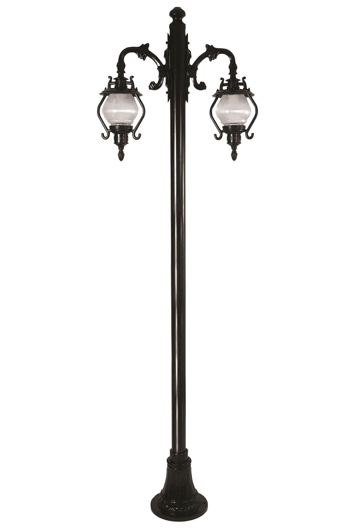 Bahçe Direkleri E27 24W 80x25cm Çelik Boru Siyah Dorbien-BDR-68205-2BSY-M1