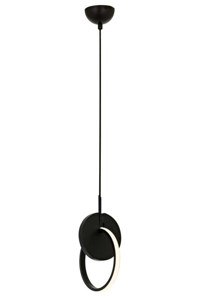 Hızma Modern Avize LED 7W 20cm Metal Siyah Avonni-AV-1874-1BSY