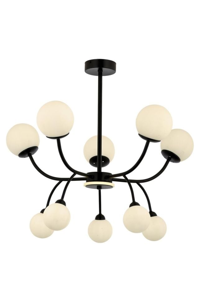 Thrush Modern Avize G9 50W 80cm Metal Siyah Avonni-AV-1894-10BSY