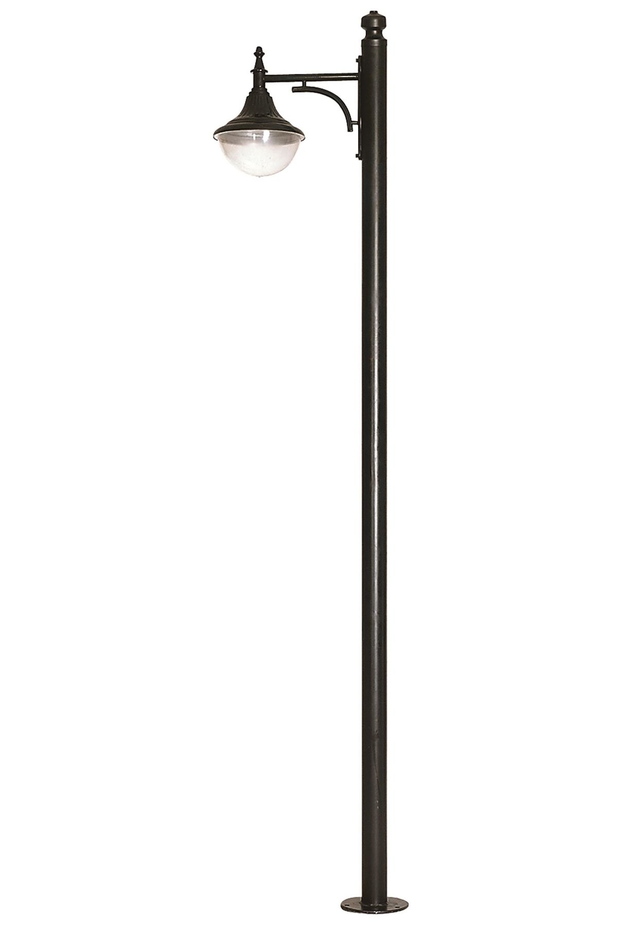 Bahçe Direkleri E27 12W 45x27cm Çelik Boru Siyah Dorbien-BDR-68207-1BSY