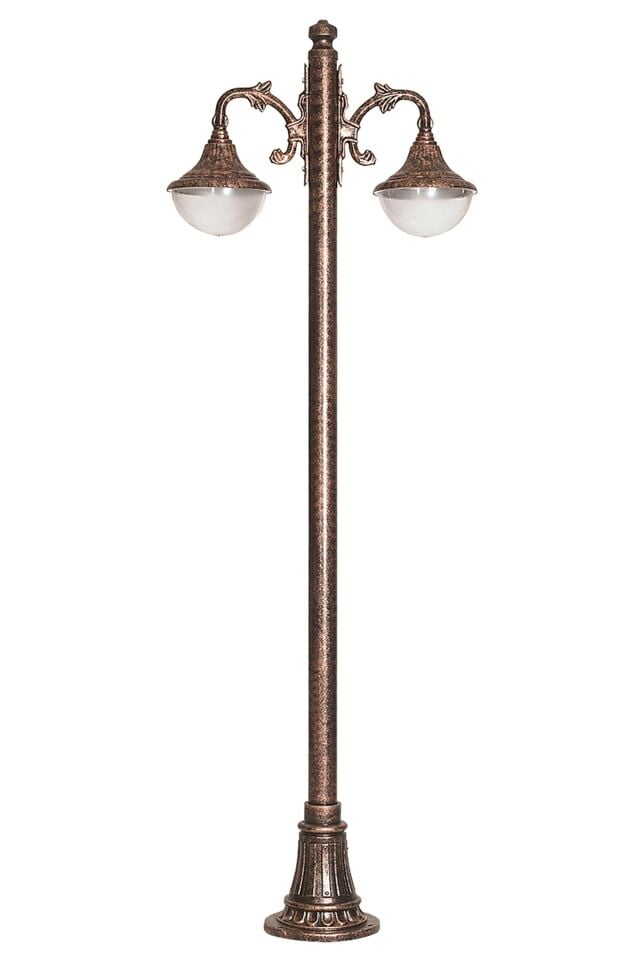 Bahçe Direkleri E27 24W 80x27cm Çelik Boru Kahverengi Dorbien-BDR-68207-2BKR