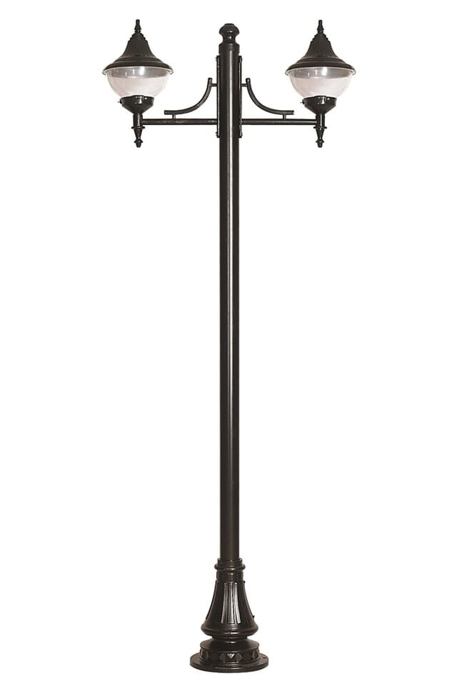 Bahçe Direkleri E27 24W 85x27cm Çelik Boru Siyah Dorbien-BDR-68207-2BSY-M3