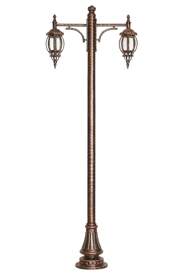 Bahçe Direkleri E27 24W 80x18cm Çelik Boru Kahverengi Dorbien-BDR-68208-2BKR