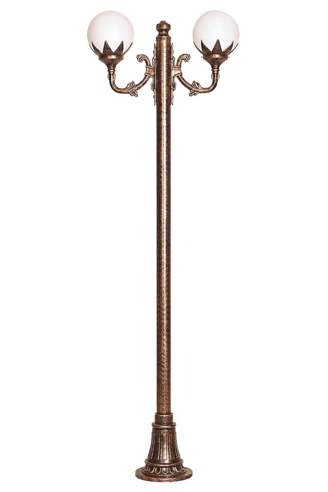 Bahçe Direkleri E27 24W 80x25cm Çelik Boru Kahverengi Dorbien-BDR-68209-2BKR