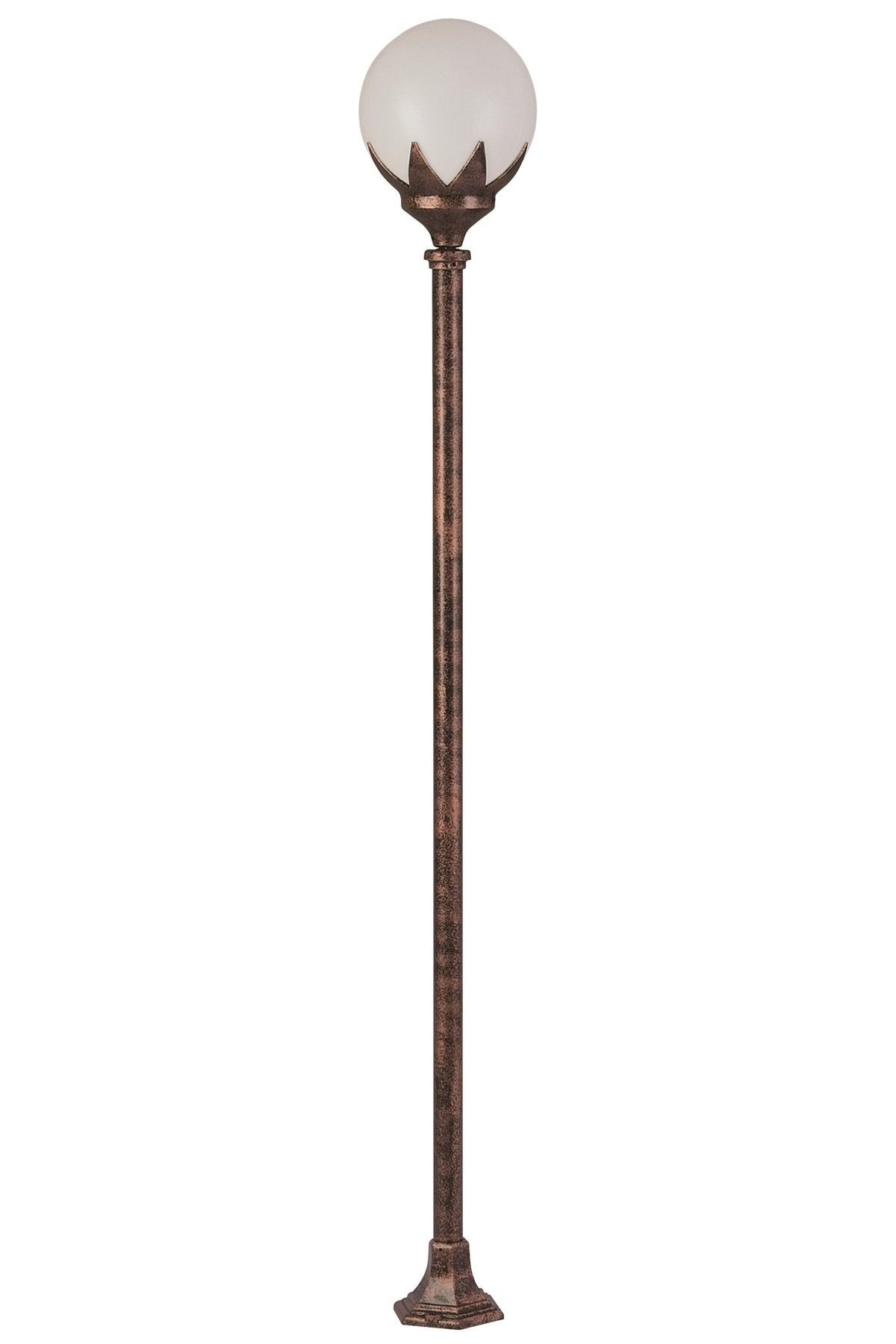 Bahçe Direkleri E27 12W 25cm Çelik Boru Kahverengi Dorbien-BDR-68209-BKR