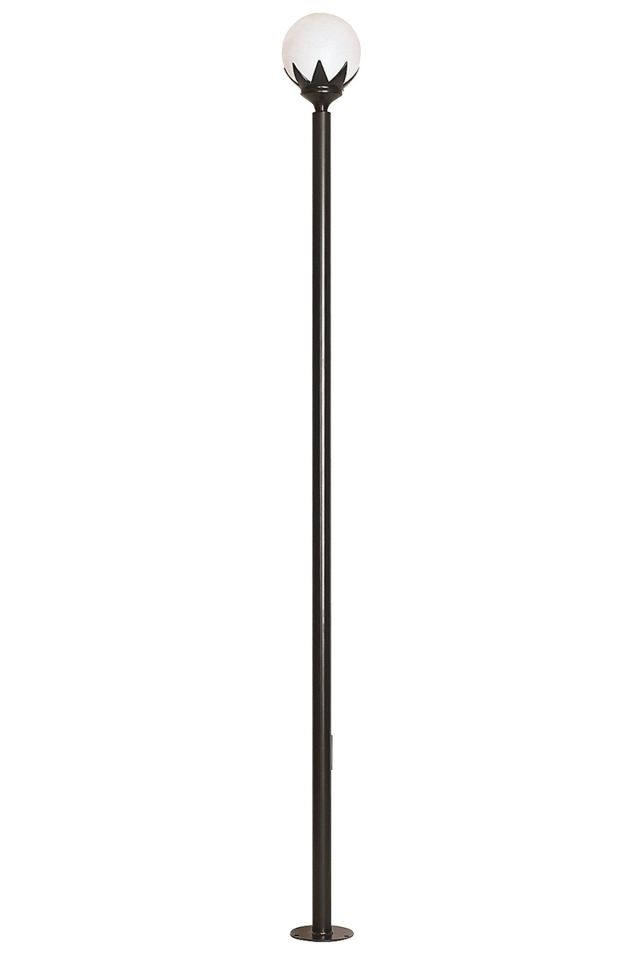 Bahçe Direkleri E27 12W 25cm Çelik Boru Siyah Dorbien-BDR-68209-BSY