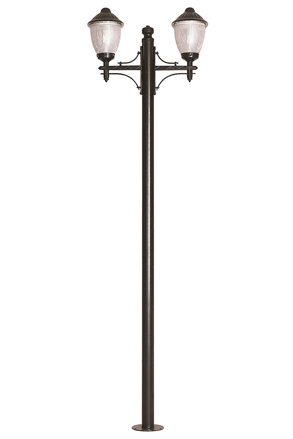 Bahçe Direkleri E27 24W 80x23cm Çelik Boru Siyah Dorbien-BDR-68210-2BSY-M2