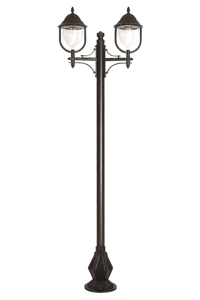 Bahçe Direkleri E27 24W 90x30cm Çelik Boru Siyah Dorbien-BDR-68212-2BSY-M1
