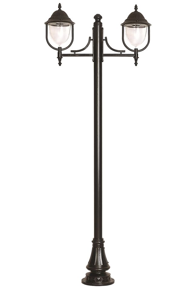 Bahçe Direkleri E27 24W 95x30cm Çelik Boru Siyah Dorbien-BDR-68212-2BSY-M2
