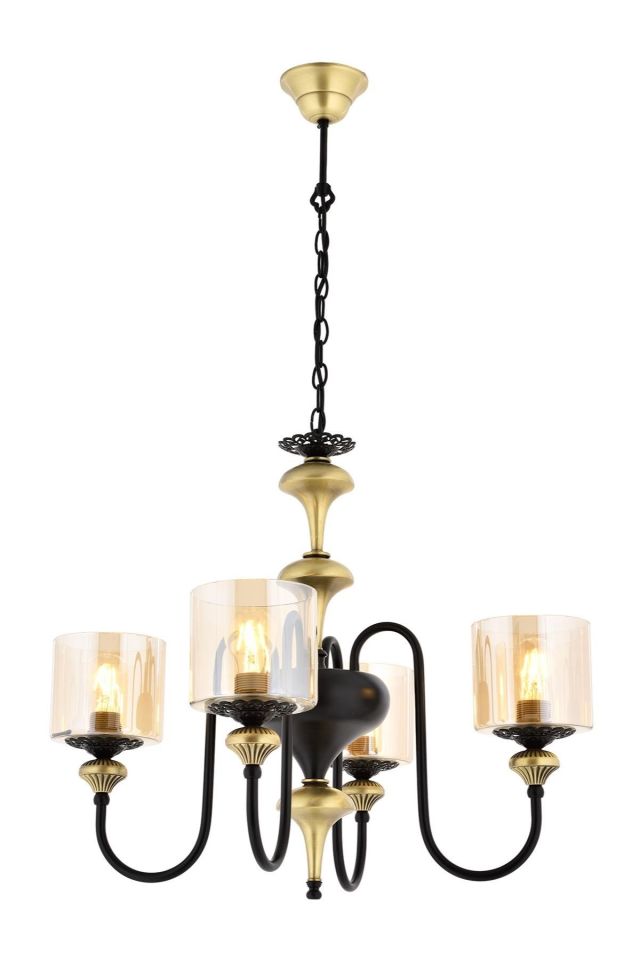 Odın Modern Avize E27 48W 62cm Metal Eskitme Avonni-AV-4161-4E