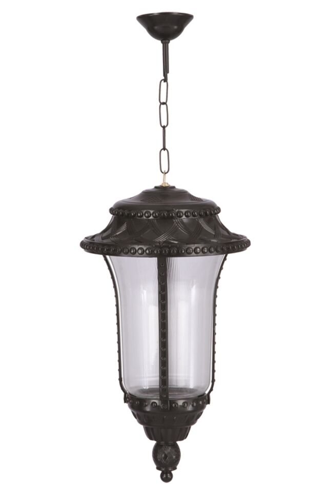 Bahçe Fenerleri E27 12W 28cm Alüminyum Siyah Dorbien-BFE-68027-BSY