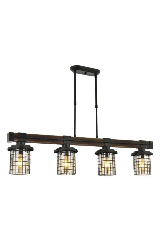 Sığınak Modern Avize E27 48W 95x15cm Metal Eskitme Avonni-AV-4216-4EY