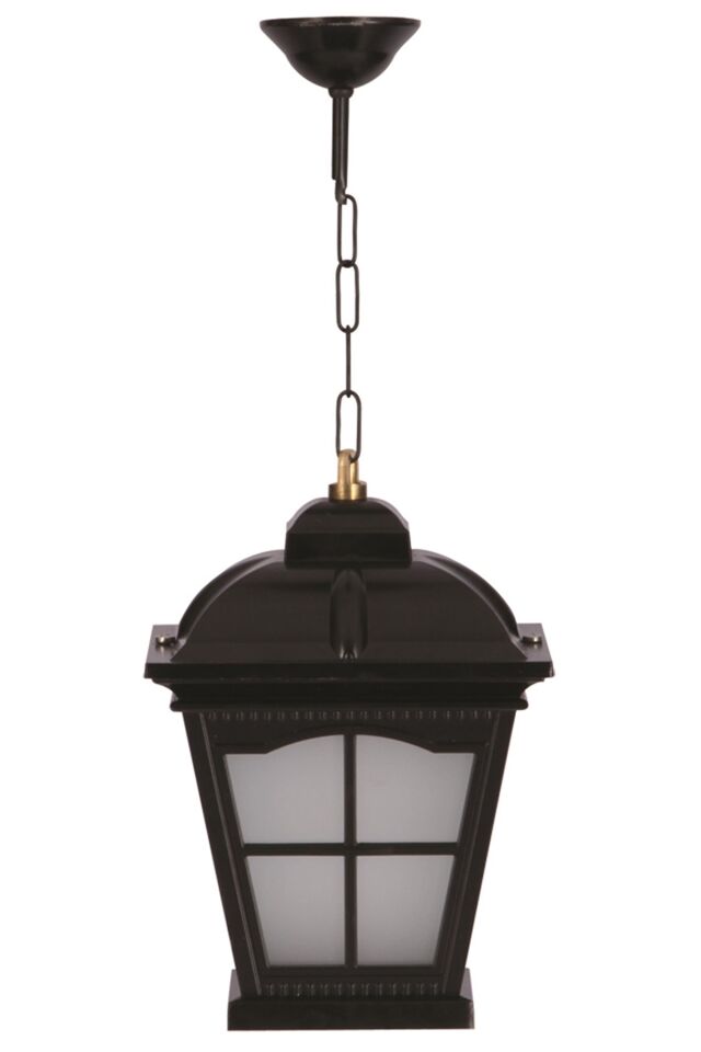 Bahçe Fenerleri E27 12W 23cm Alüminyum Siyah Dorbien-BFE-68045-BSY-OP