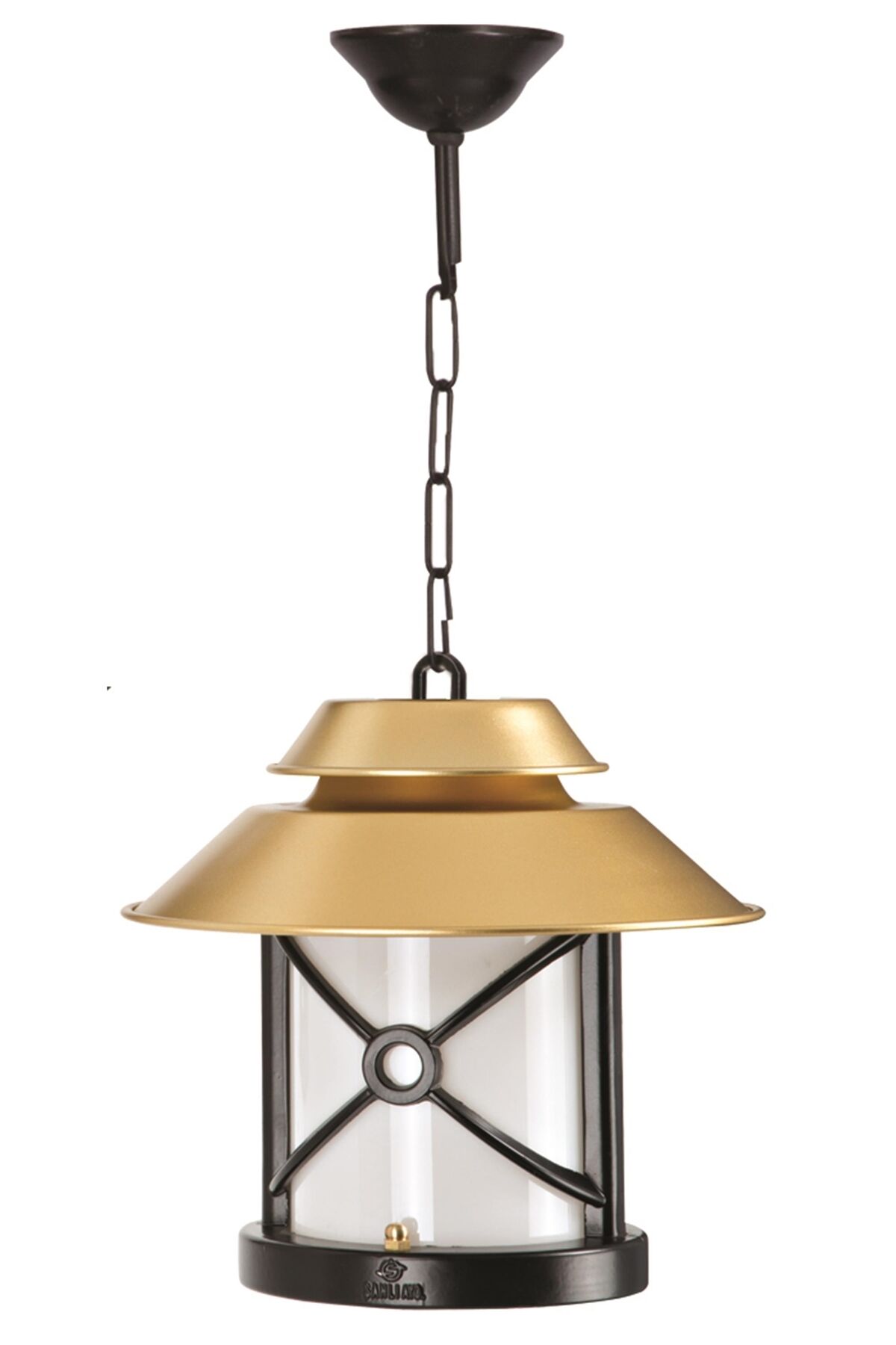 Bahçe Fenerleri E27 12W 30cm Alüminyum Sarı/Siyah Dorbien-BFE-68049-BSA-OP