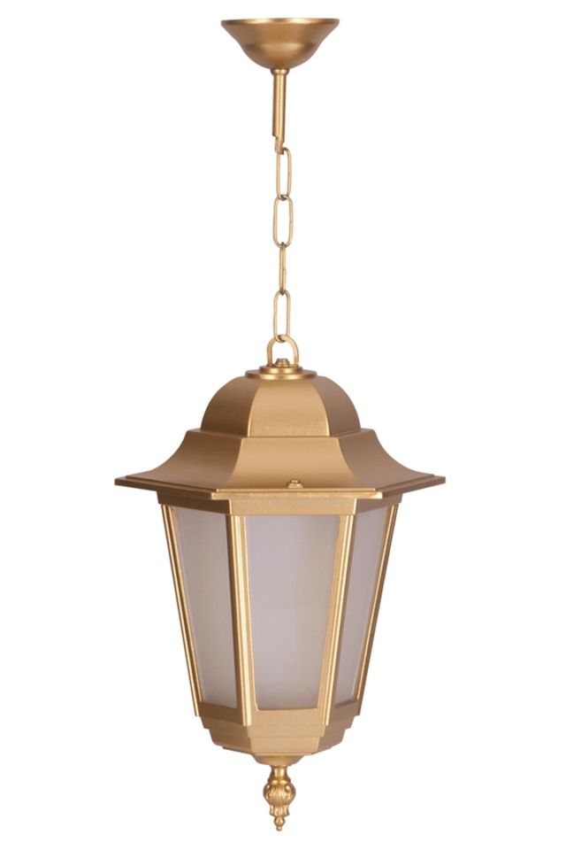 Bahçe Fenerleri E27 12W 27cm Alüminyum Sarı Dorbien-BFE-68054-BSA-OP