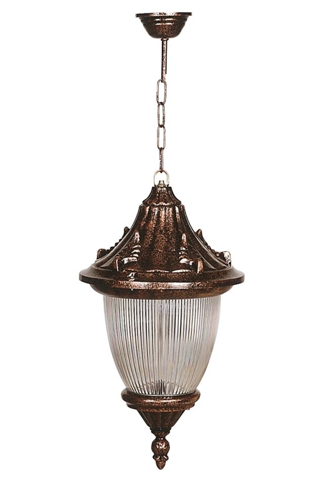 Bahçe Fenerleri E27 12W 26cm Alüminyum Kahverengi Dorbien-BFE-68056-BKR